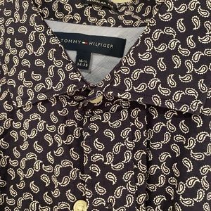 Navy, paisley Tommy Hilfiger dress shirt